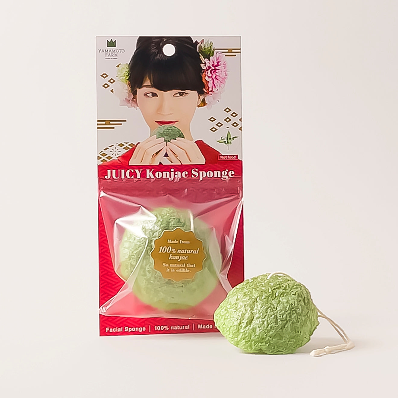 JUICY Konjac Sponge (Green Tea)