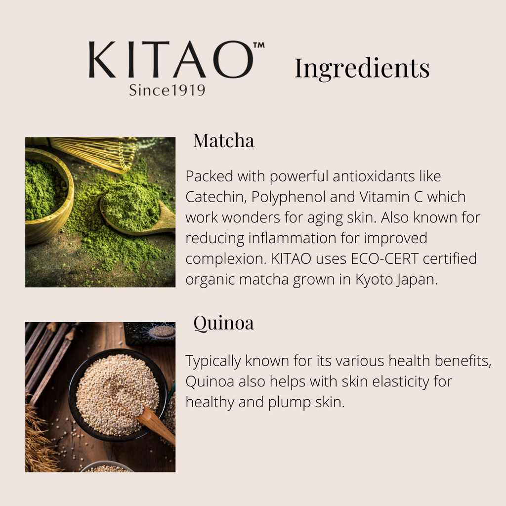 KITAO Matcha + Chia Cleansing Cream